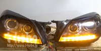 ベンツSLKヘッドライト加工シーケンシャルウインカー3-0