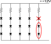 LED1発不灯